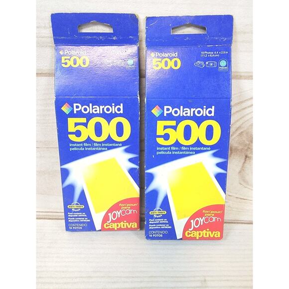 2 - Polaroid 500 Color instant film 10 exposures 4.4 x 2.5 In Box Exp 04/03 - Picture 1 of 7